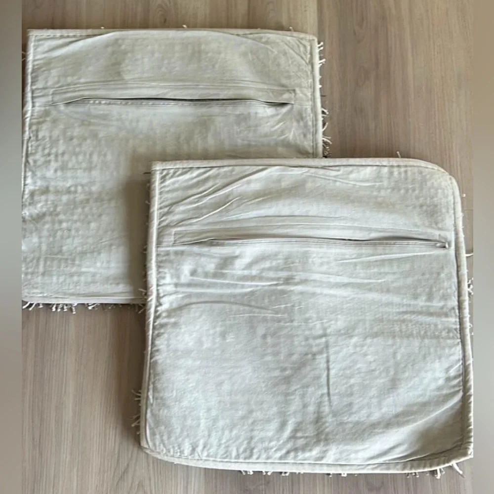 Pillow Covers Shaggy Set of 2 Custom ordered -18” x 18” x .25” Decor Textured